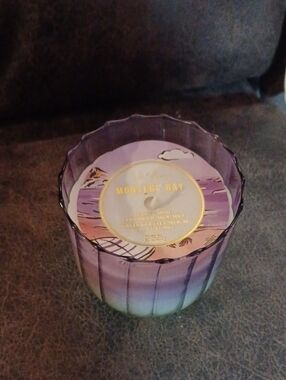 4/$40 New Purple Glass Jar "Montego Bay" Scented Candle - 255 g